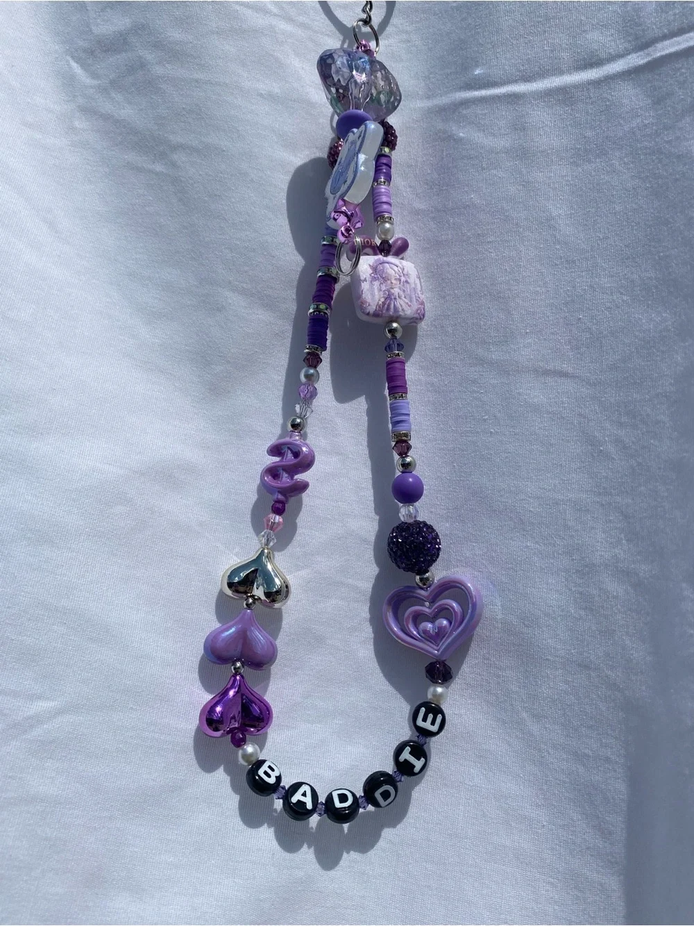 💜 Handmade Y2K Purple Beaded 